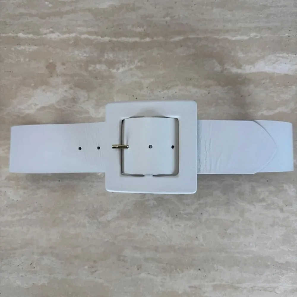 Zara Women's White and Cream Belt